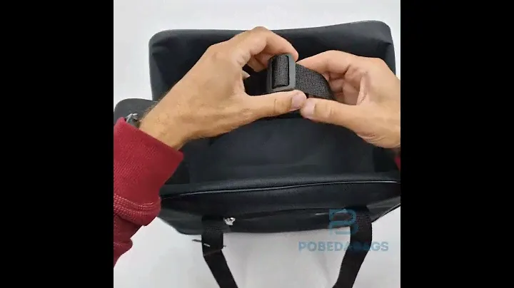 Сумка дорожная для ручной клади Победа  Pobedabags Стандарт черная 36 x 30 x 27 см