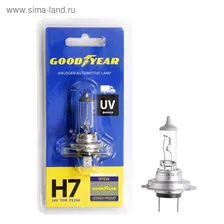 Лампа автомобильная Goodyear Н7 24V 70W PX26d, блистер