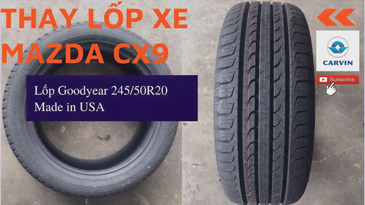 Thay lốp Goodyear Efficientgrip 245/50R20 made in USA cho xe hơi Mazda CX9